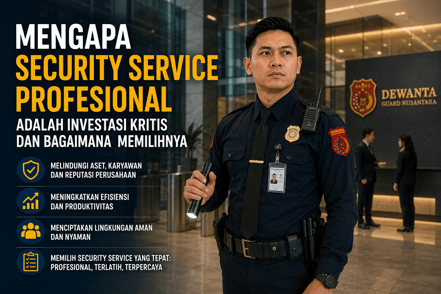 Mengapa Security Service Profesional Adalah Investasi Kritis dan Bagaimana  Memilihnya